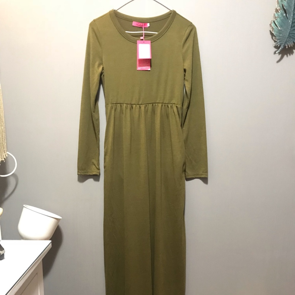 Olive Green Dress NWT